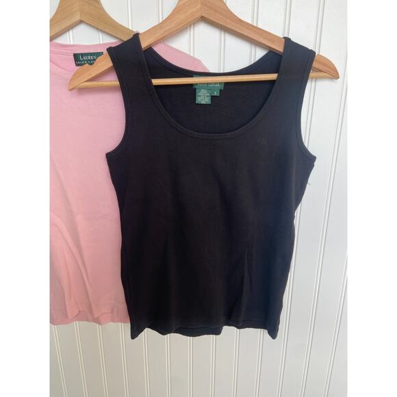 Lauren Ralph Lauren Shirt Bundle Womens S Pink/Black Short Sleeve / tank top - Picture 6 of 8